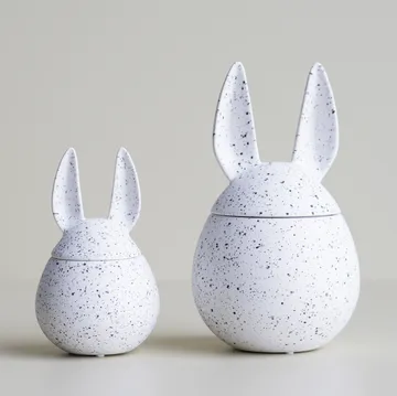 DBKD Eating Rabbit, bolle liten - White dot - DBKD