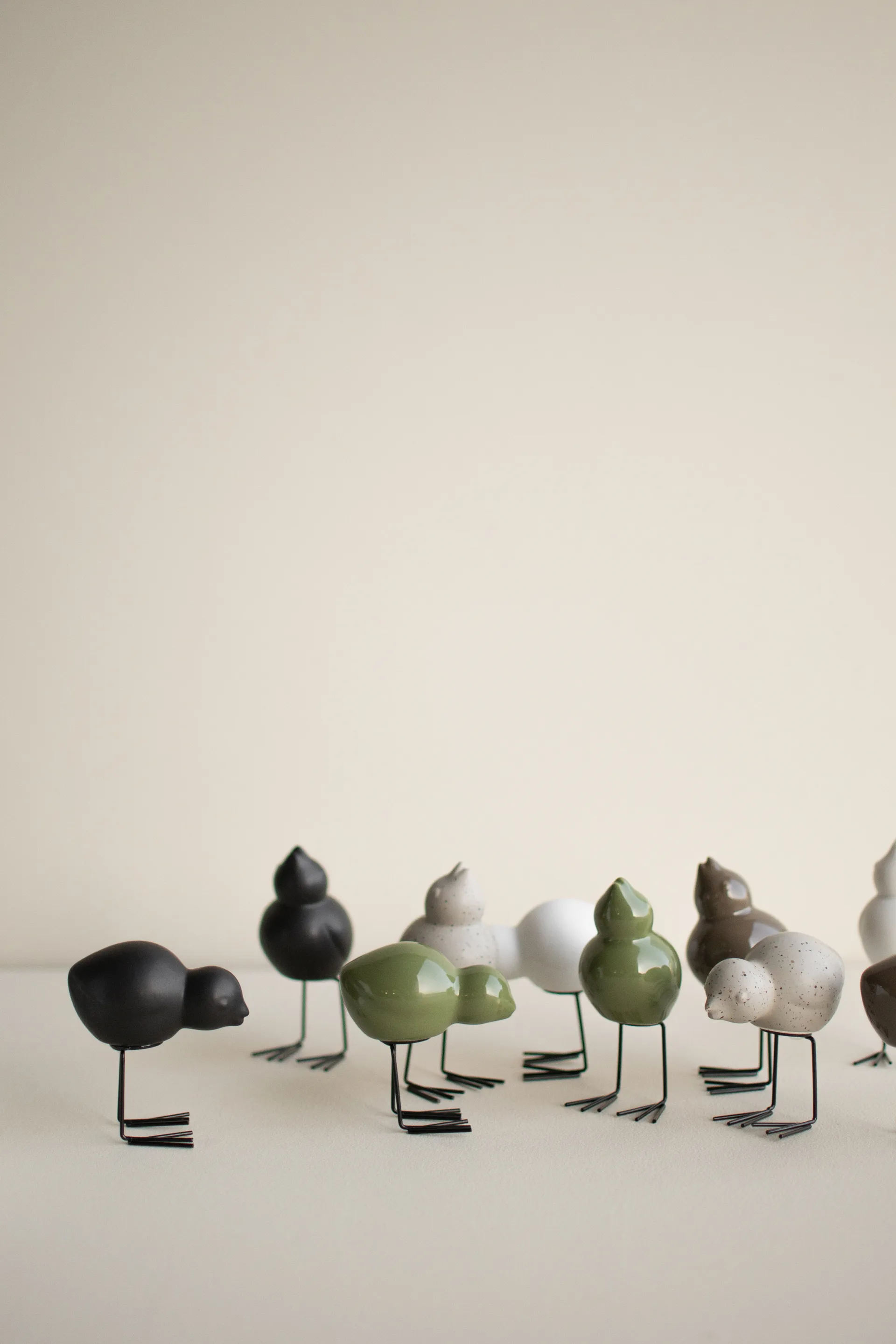 DBKD Swedish Birds påskedekorasjon 2-pakning, Shiny green DBKD