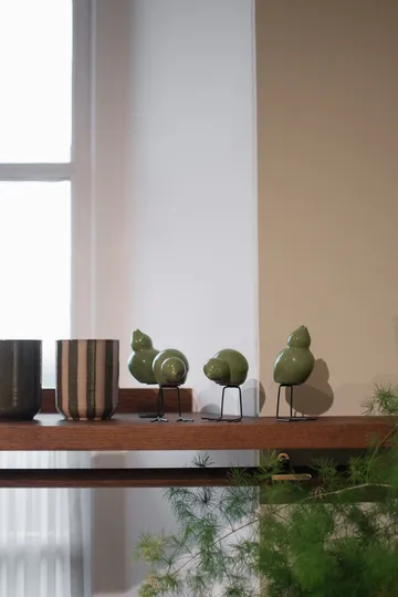 DBKD Swedish Birds påskedekorasjon 2-pakning - Shiny green - DBKD