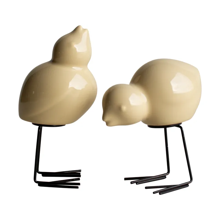 DBKD Swedish Birds påskedekorasjon 2-pakning - Shiny yellow - DBKD