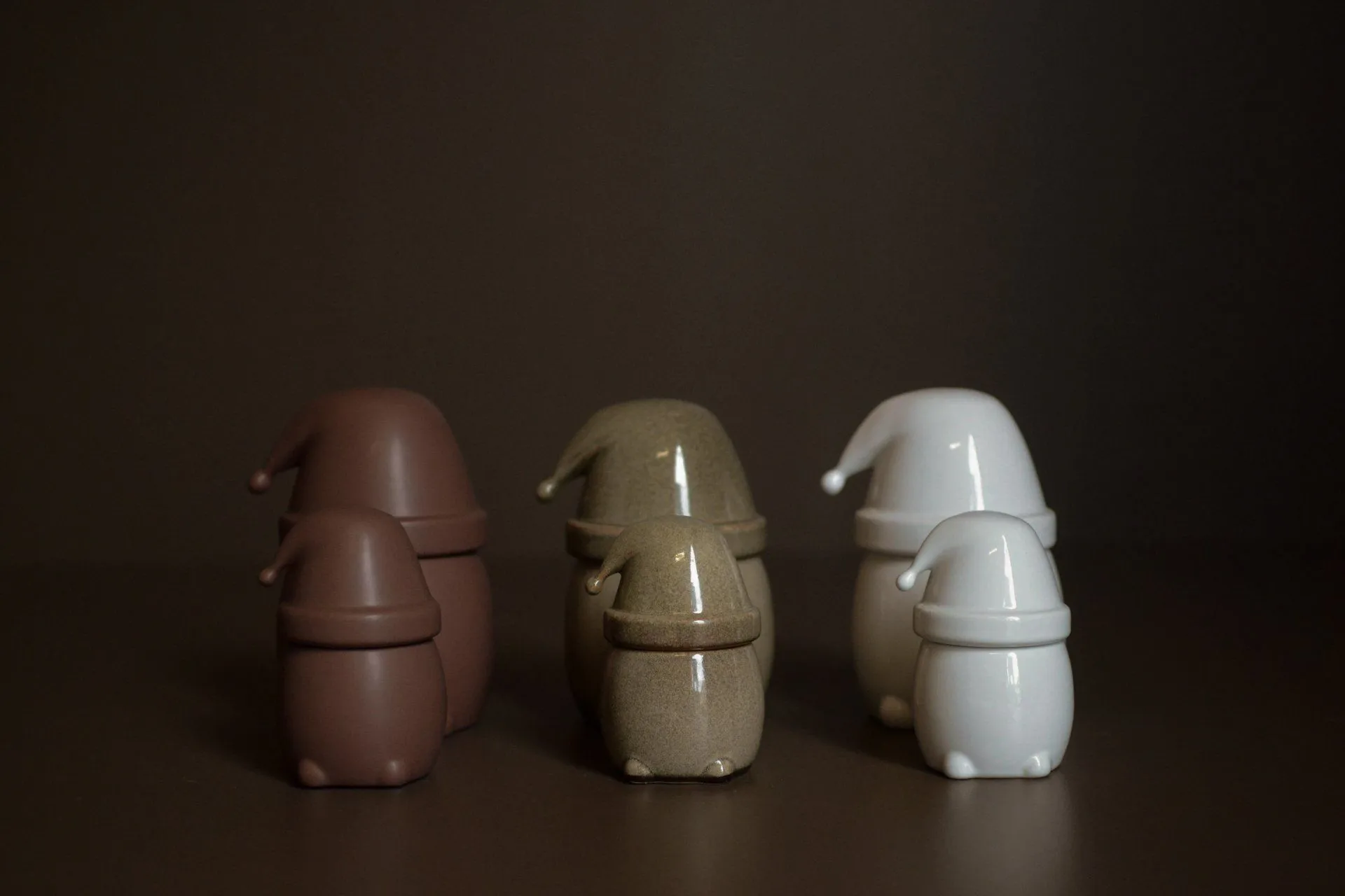 Eating Santa skål med lokk stor, Maroon DBKD