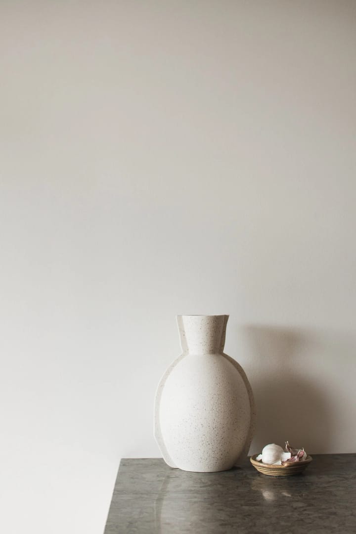 Edge vase H30 cm - Creme dot - DBKD