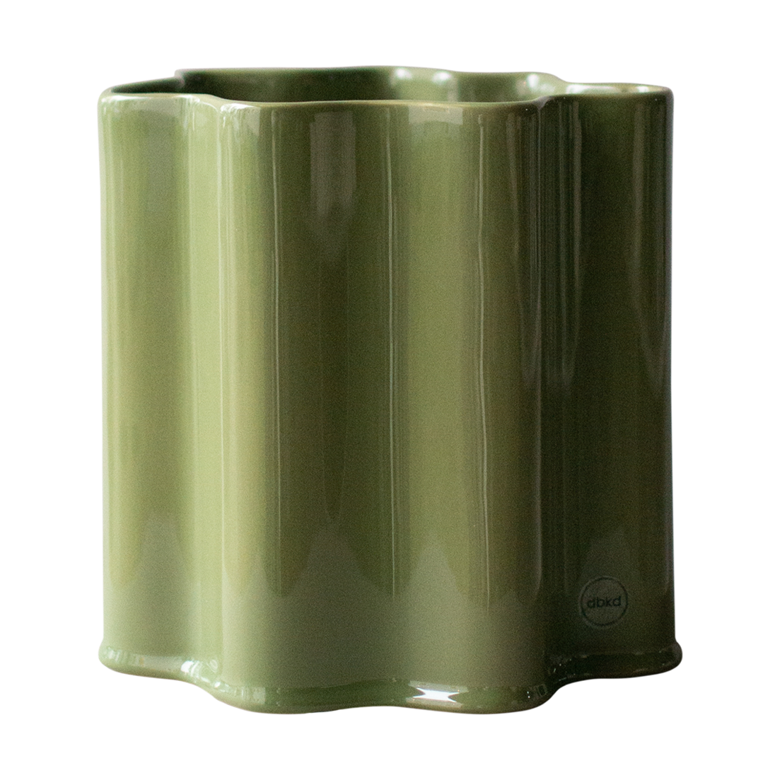 Bilde av DBKD Filter krukke Shiny green Ø18 cm