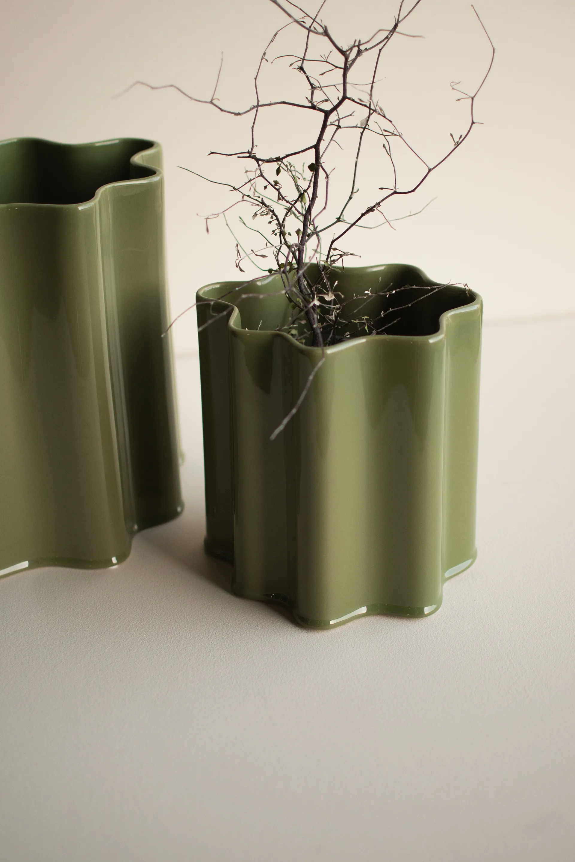 Filter krukke, Shiny green, Ø18 cm DBKD