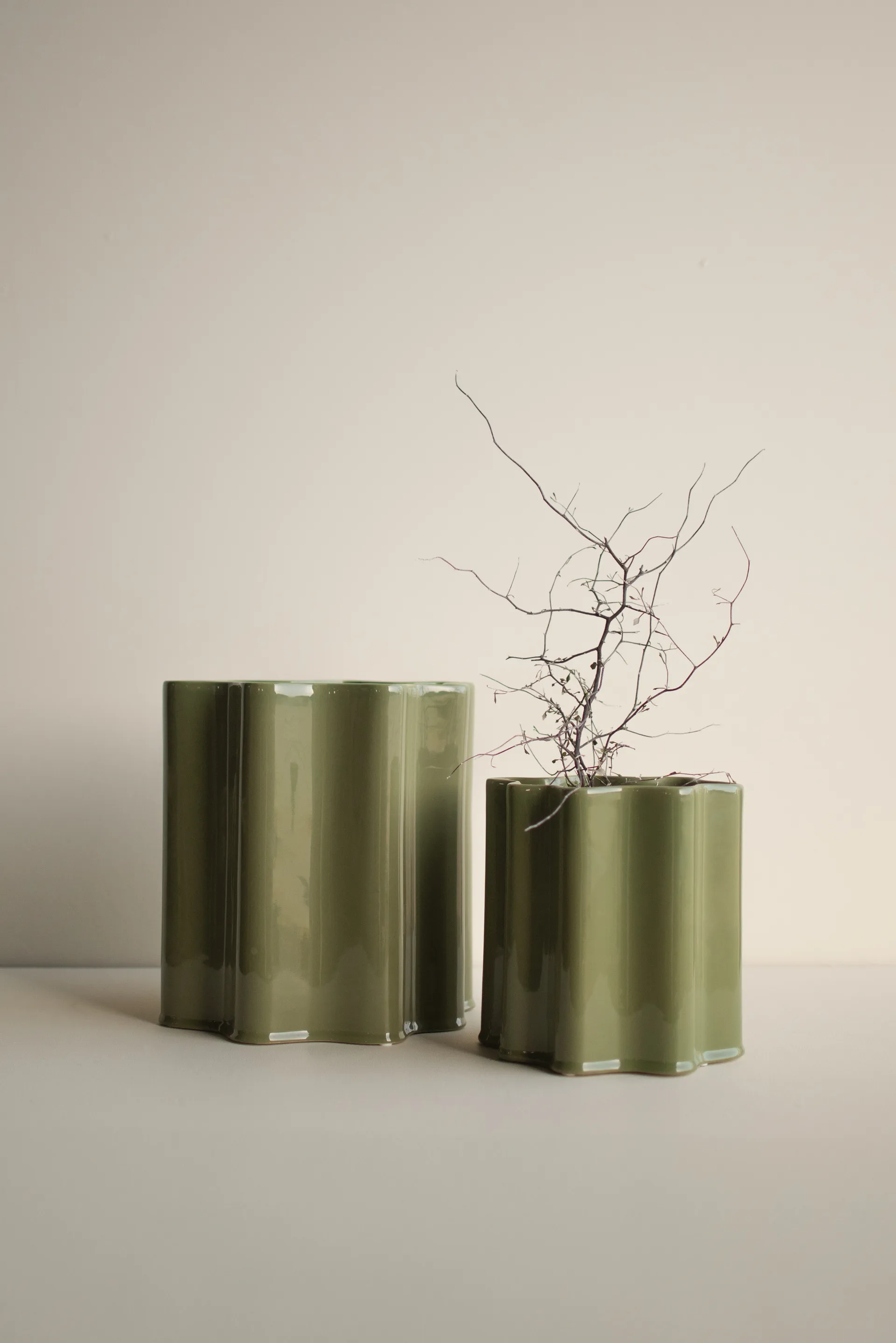 Filter krukke, Shiny green, Ø25 cm DBKD