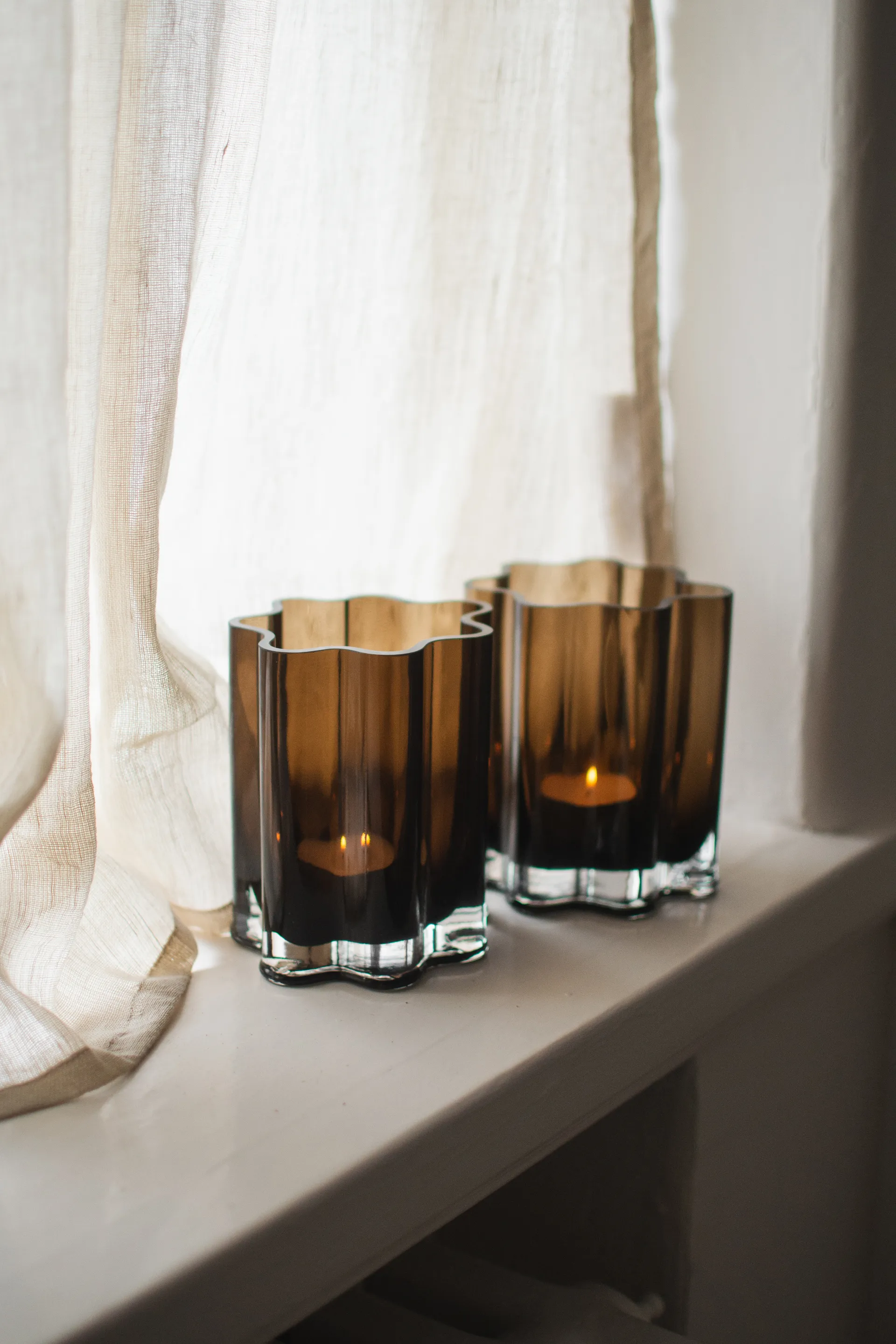 Filter lyslykt, Brown, Ø11,5x13 cm DBKD