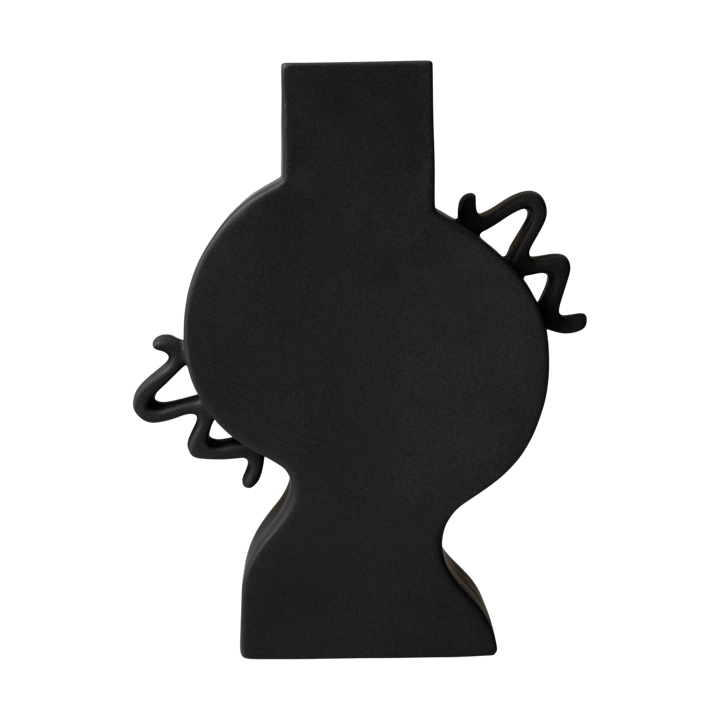 Flat vase 33 cm - Black - DBKD