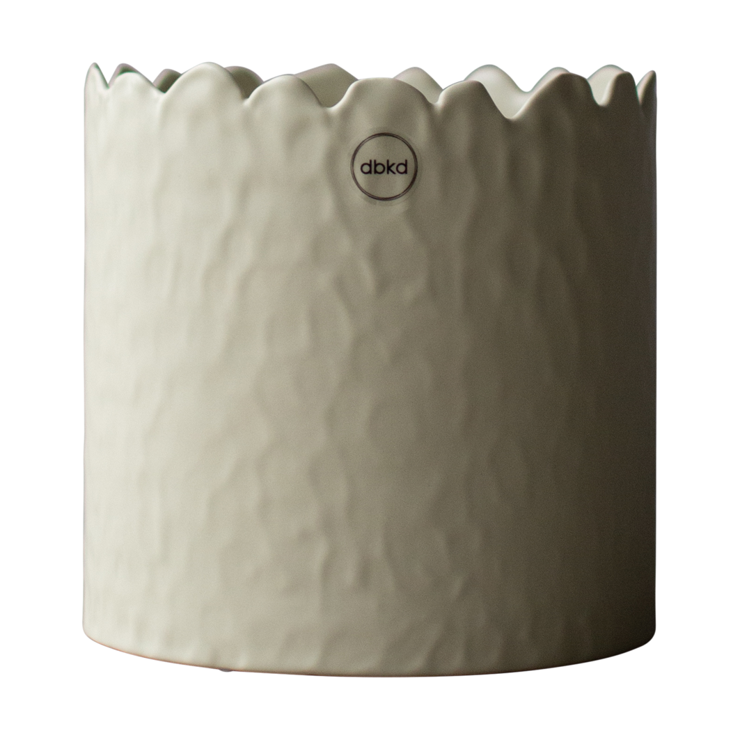 Bilde av DBKD Flowery krukke Ø16 cm Creme