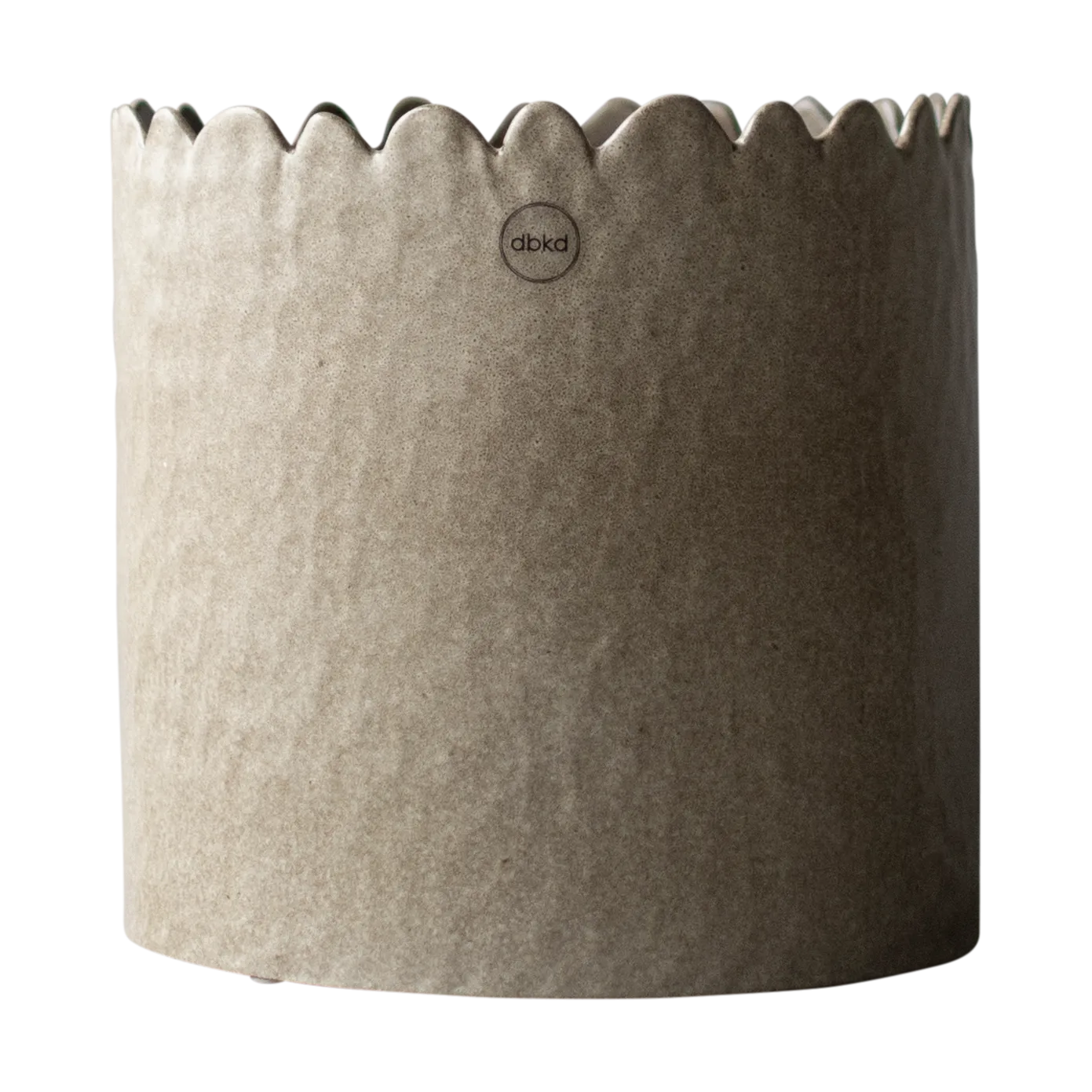 Flowery krukke Ø20 cm, Beige DBKD