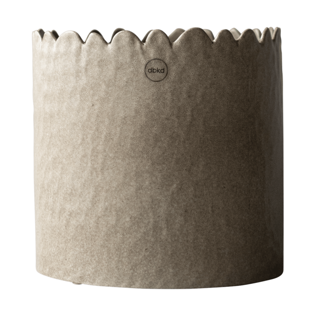 Bilde av DBKD Flowery krukke Ø20 cm Beige