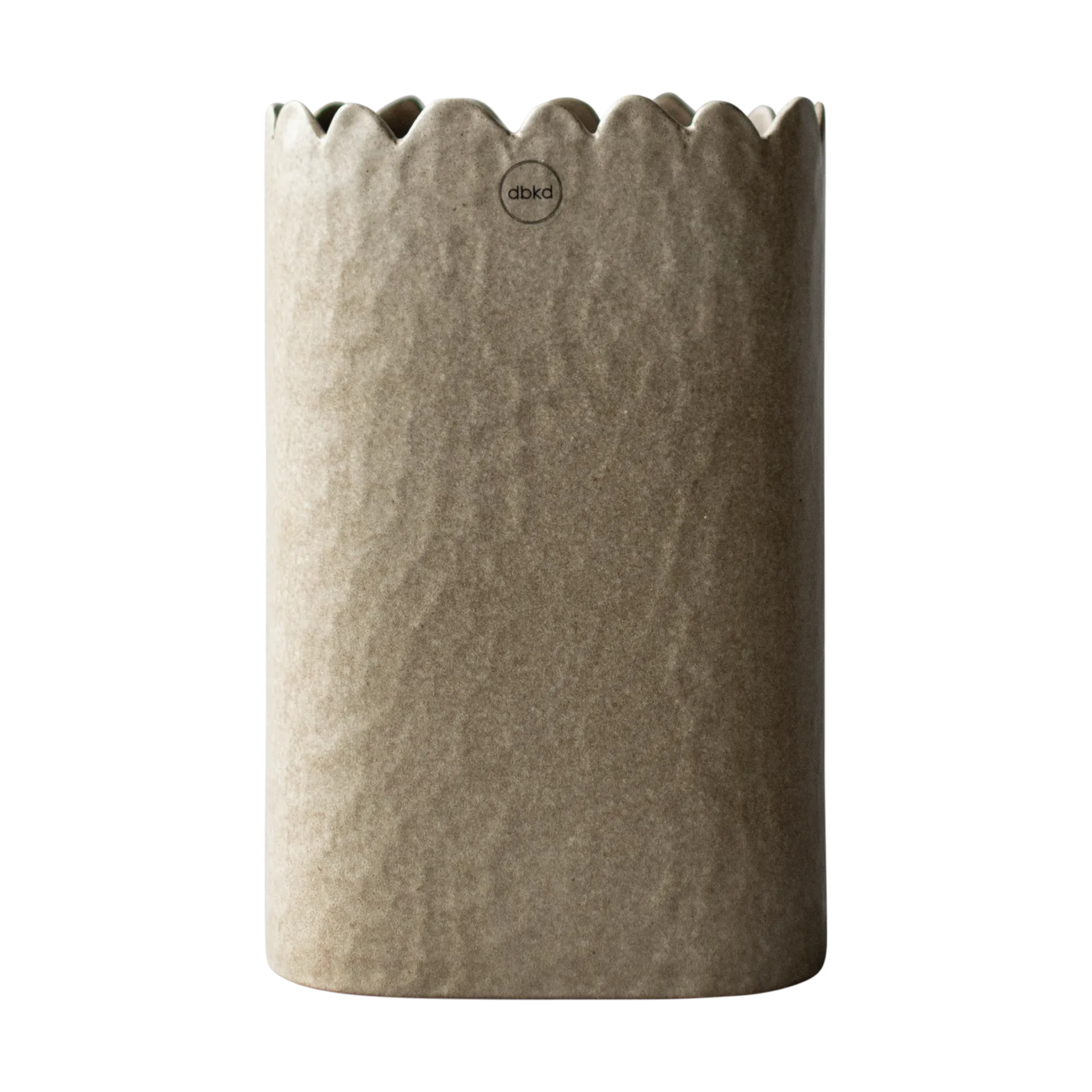 Flowery vase 20 cm, Beige DBKD