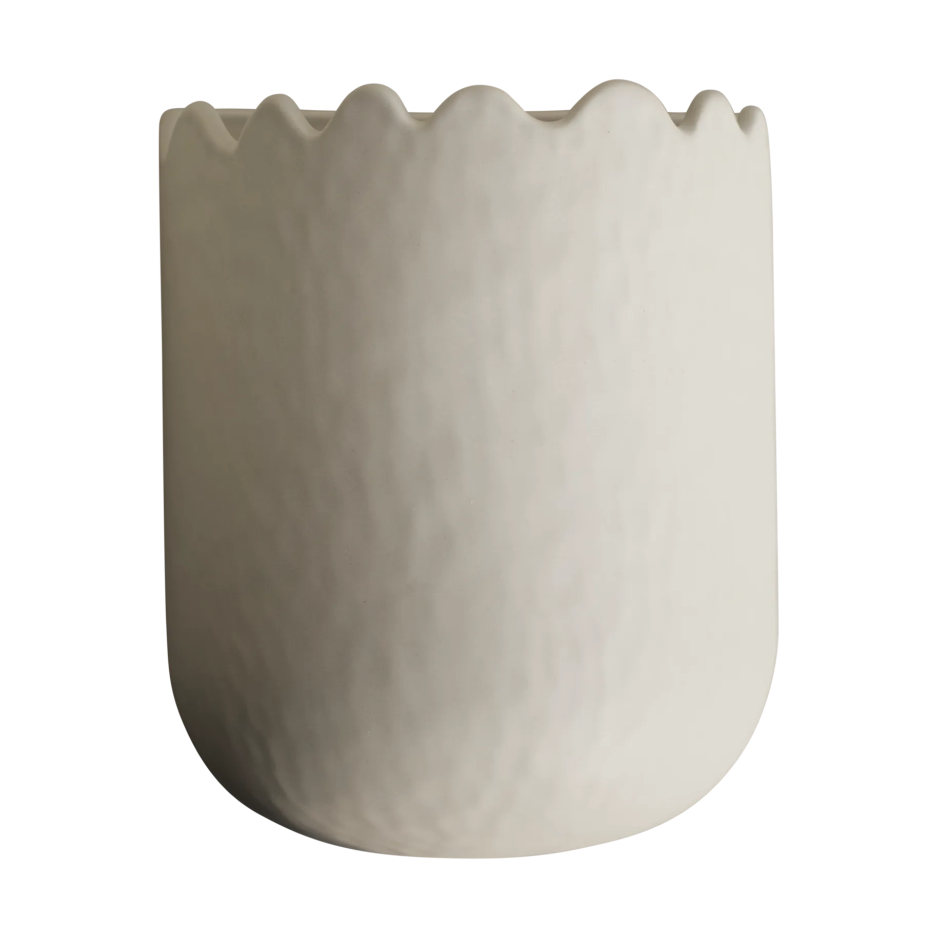 Flowery veggpotte 19 cm, Creme DBKD