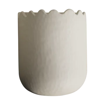 Flowery veggpotte 19 cm - Creme - DBKD