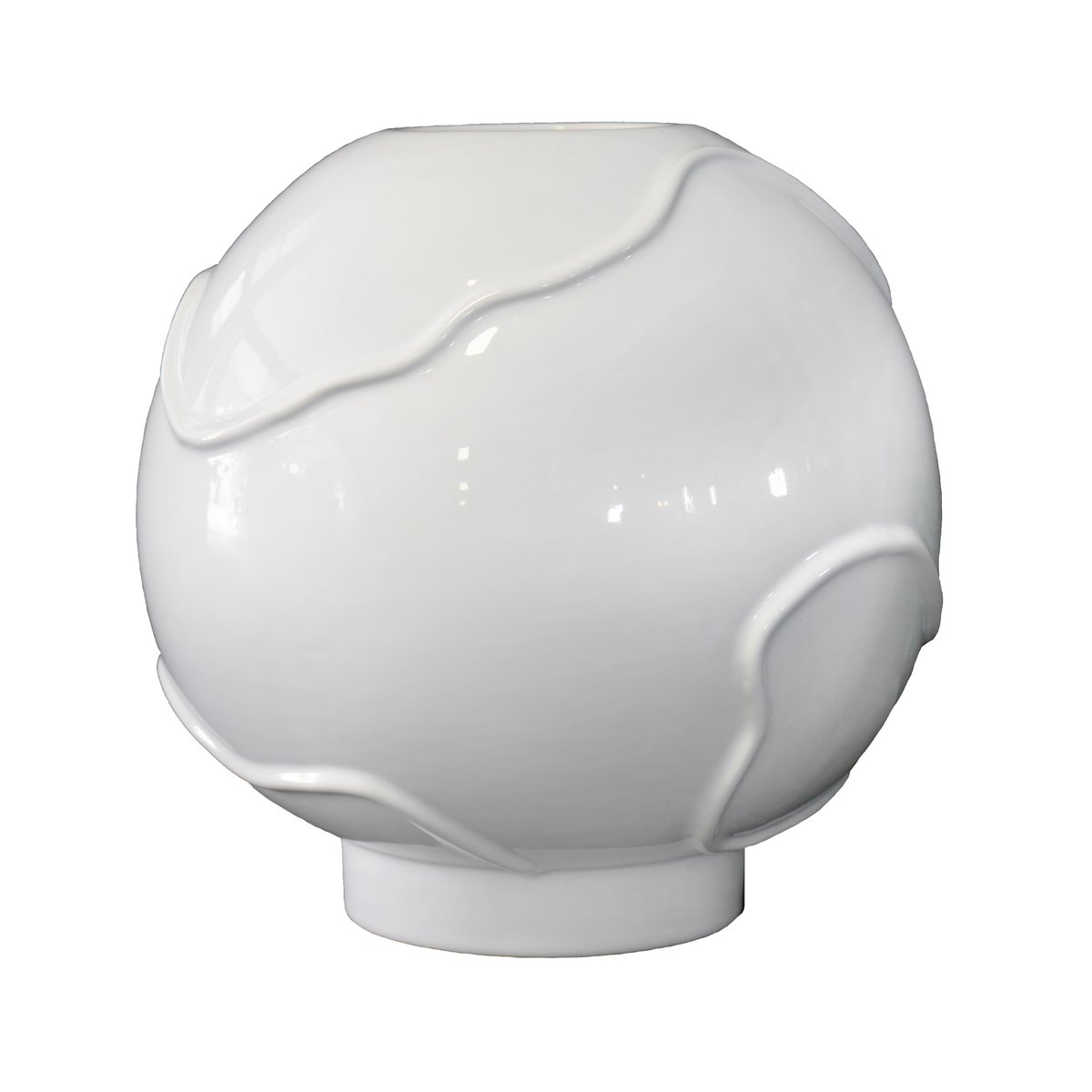 Bilde av DBKD Form vase Ø25 cm Shiny white