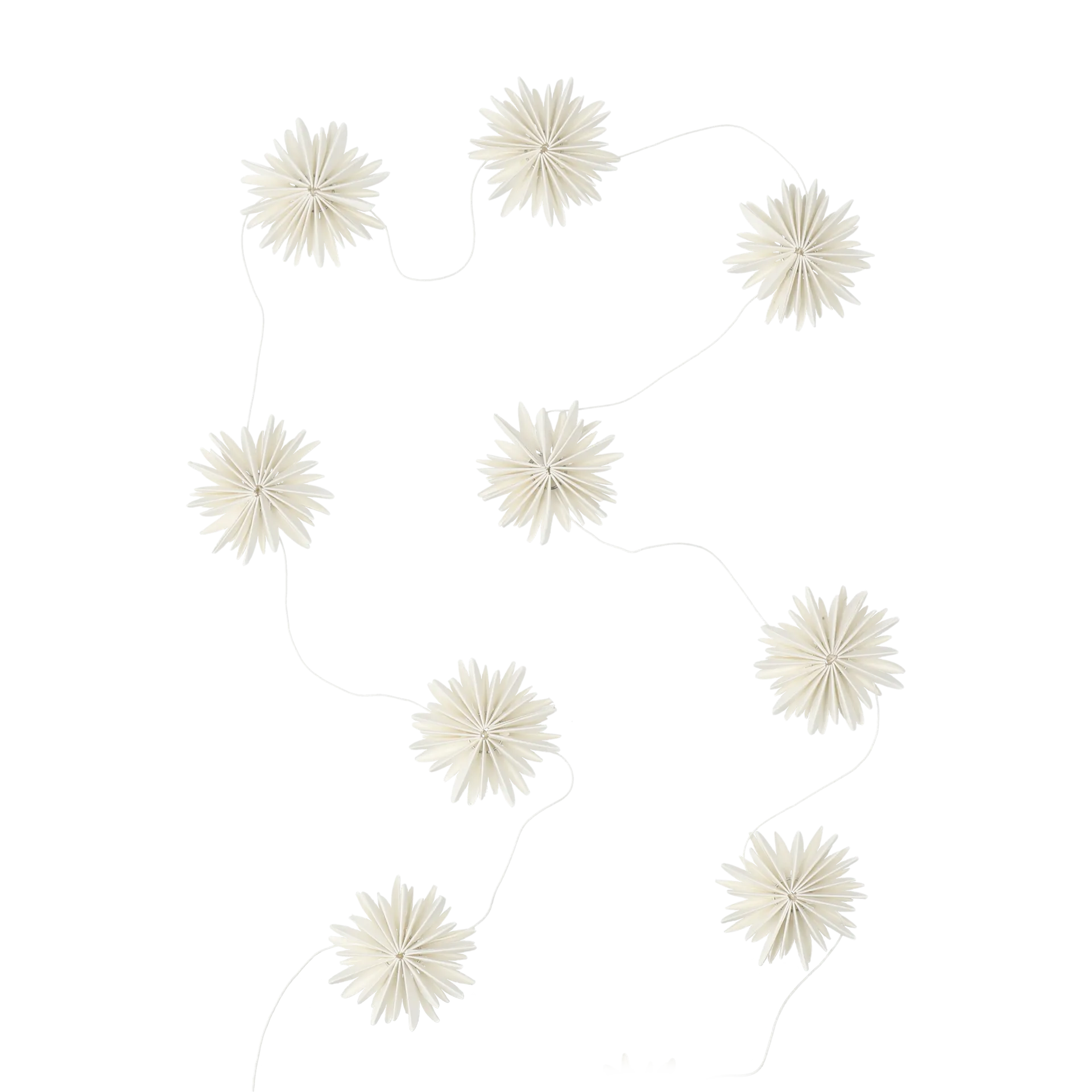 Garland girlander snøfnugg, White  DBKD