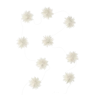 Garland girlander snøfnugg - White  - DBKD
