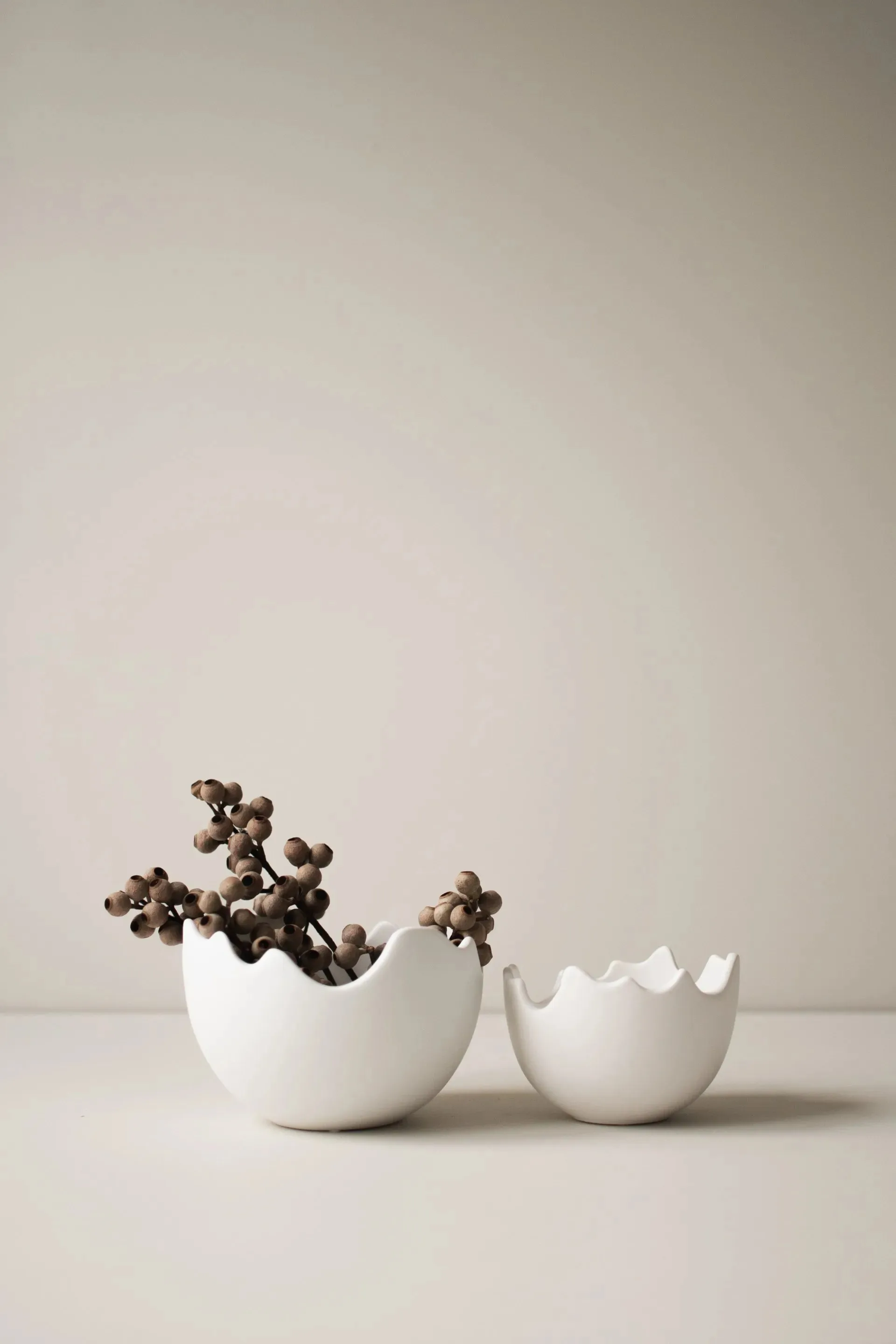 Happy Easter skål eggskal small, White  DBKD