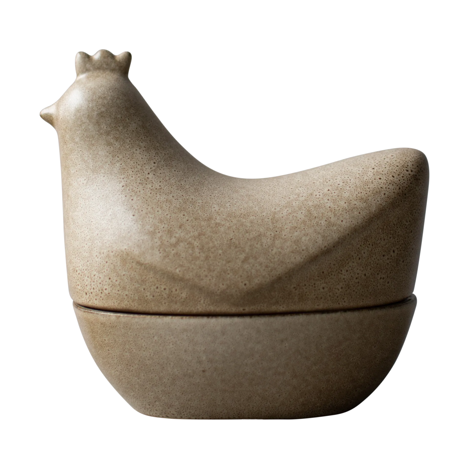 Happy Hen skål, Beige DBKD