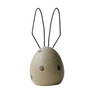 Hare påskepynt H18 cm - Beige dot - DBKD