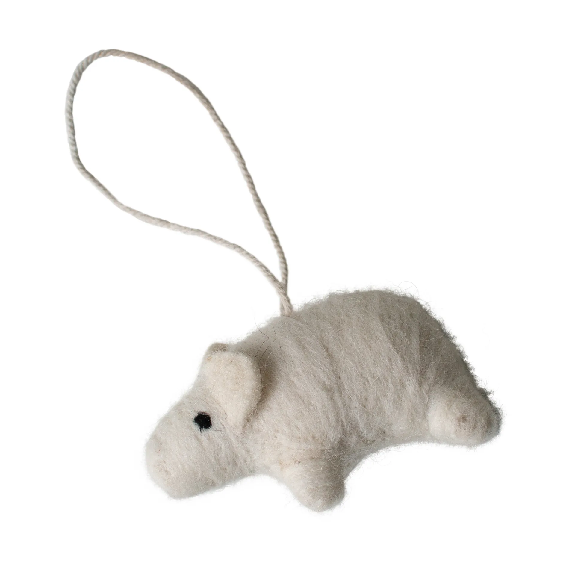 Hengende gris dekorasjonshengende, White DBKD