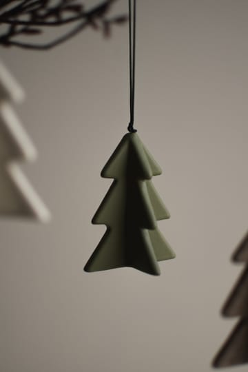 Hengende vintertre 7 cm - Green - DBKD