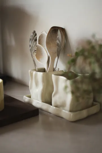 Herb krukke 3 deler - Creme - DBKD