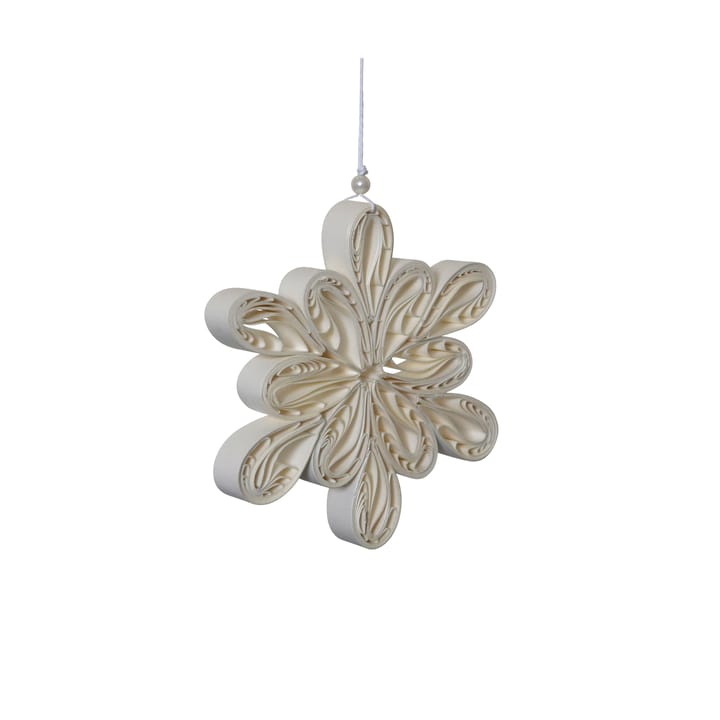 Light Flake snøfnugg hvit, Liten Ø8 cm DBKD