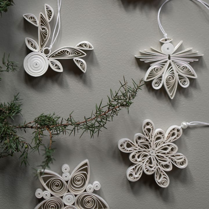 Light Flake snøfnugg hvit, Liten Ø8 cm DBKD