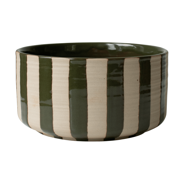 Line dekorasjonsskål Ø16 cm - Stripe Green - DBKD