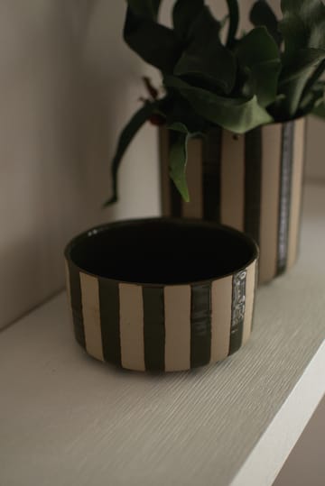 Line dekorasjonsskål Ø16 cm - Stripe Green - DBKD