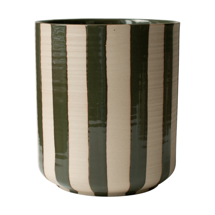 Line krukke Ø14x16 cm - Stripe Green - DBKD