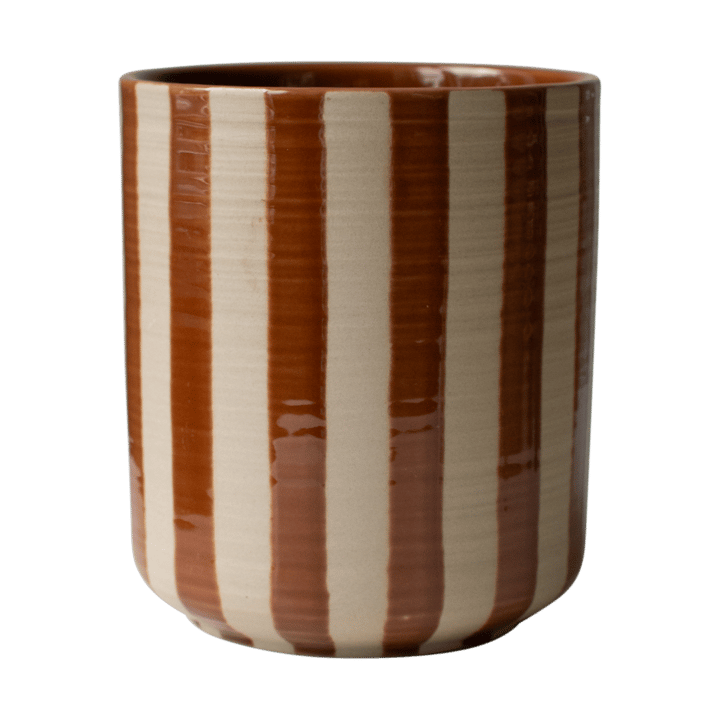 Line krukke Ø14x16 cm - Stripe nougat - DBKD