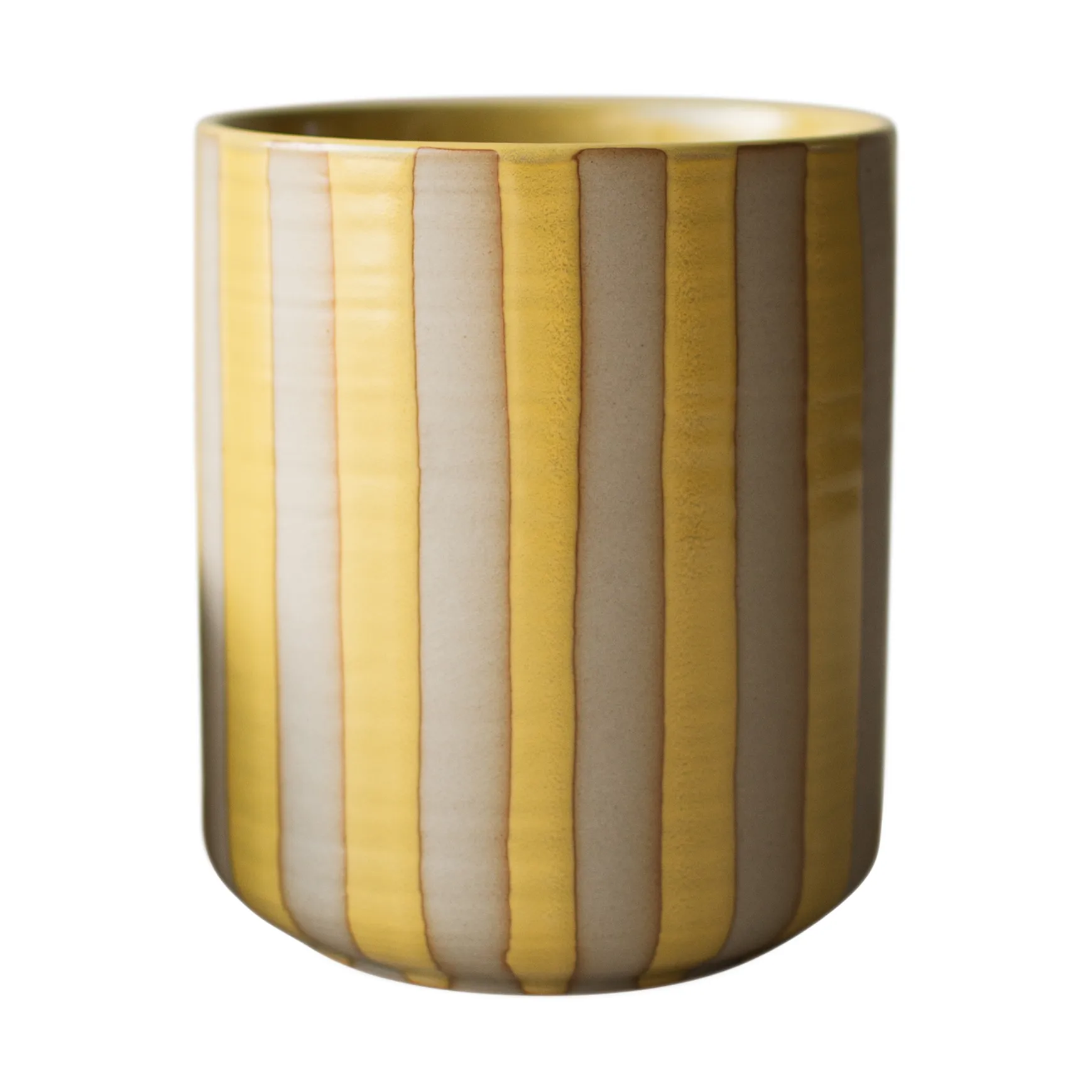 Line krukke Ø14x16 cm, Yellow DBKD