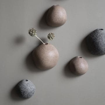 Miniature vegghengt vase svart - Small Ø8 cm - DBKD