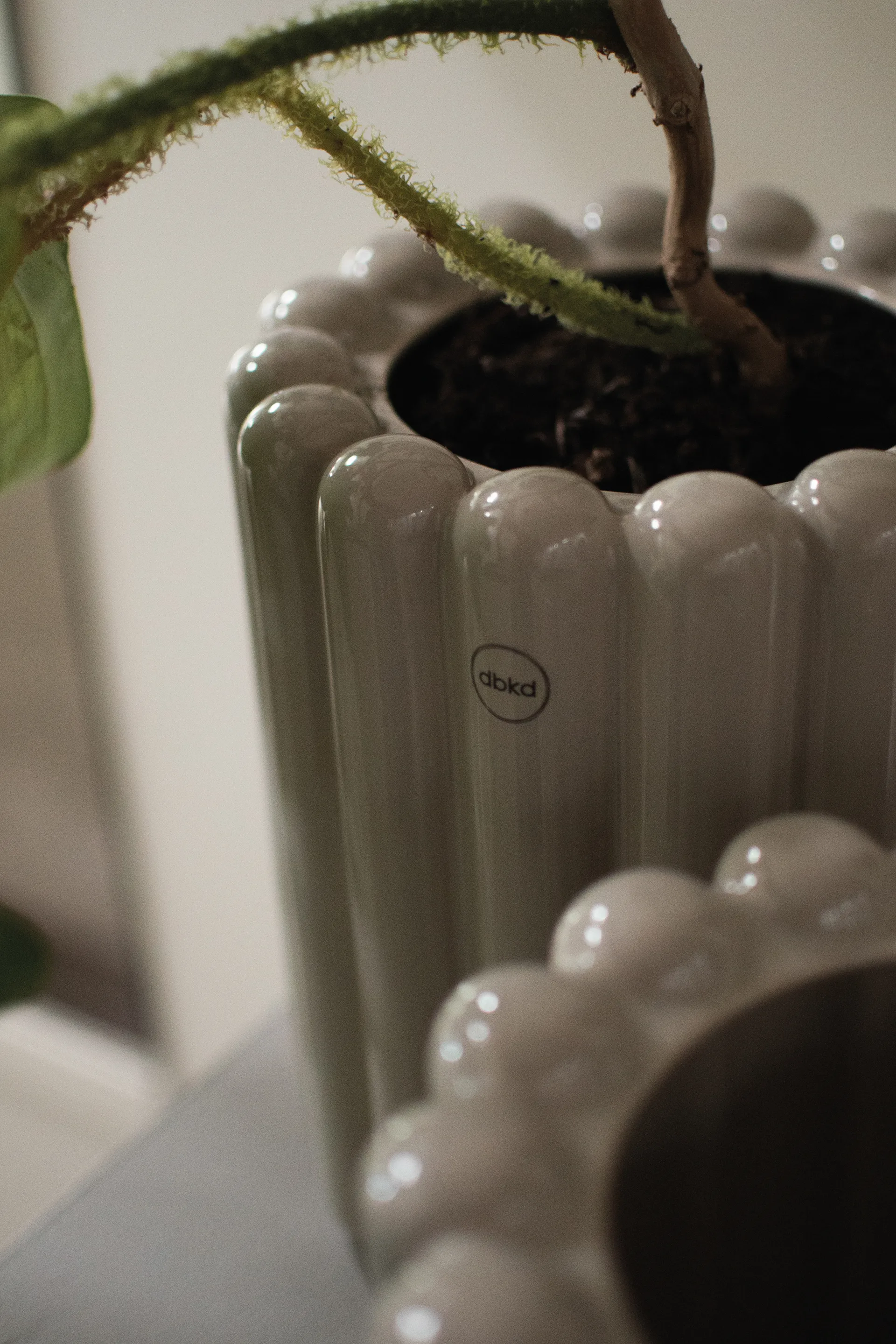 Mist krukke medium Ø19x23 cm, Shiny mole DBKD