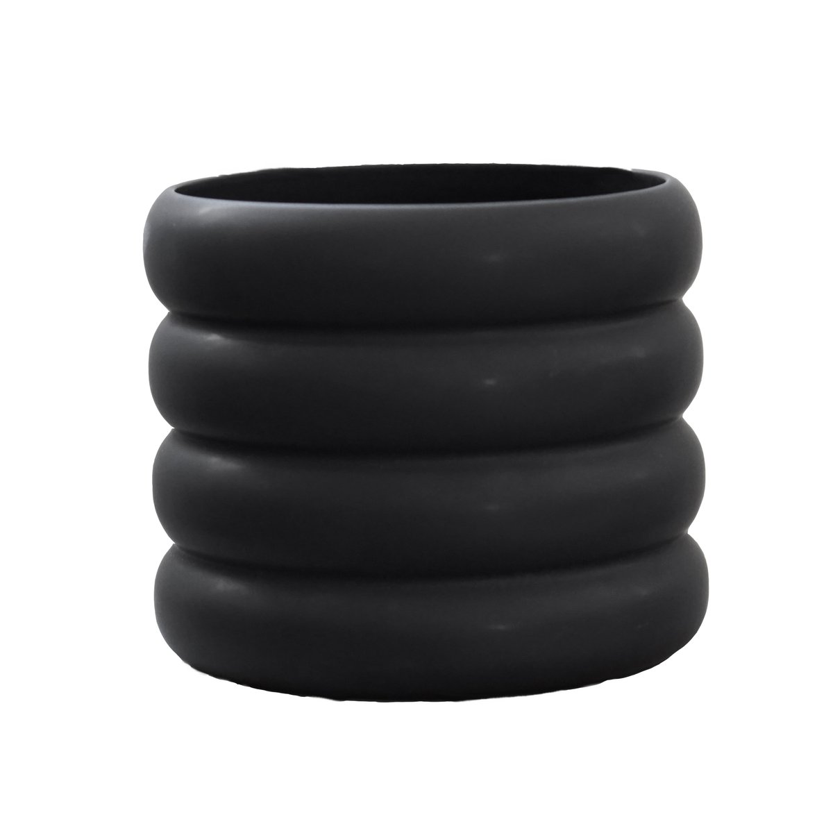 Bilde av DBKD Mud krukke svart Medium Ø 14 cm