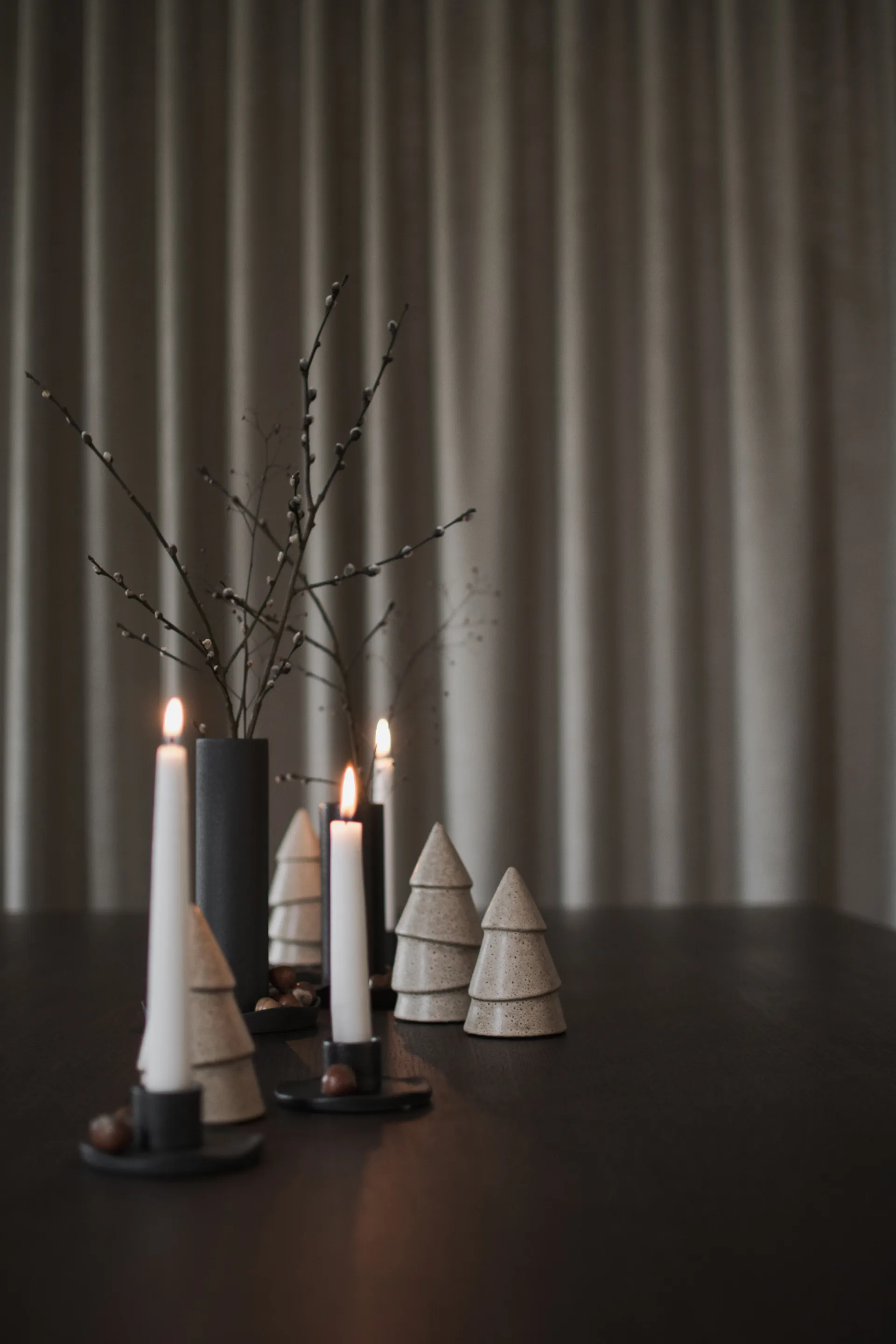 Narrow juletre beige, Small 11 cm DBKD