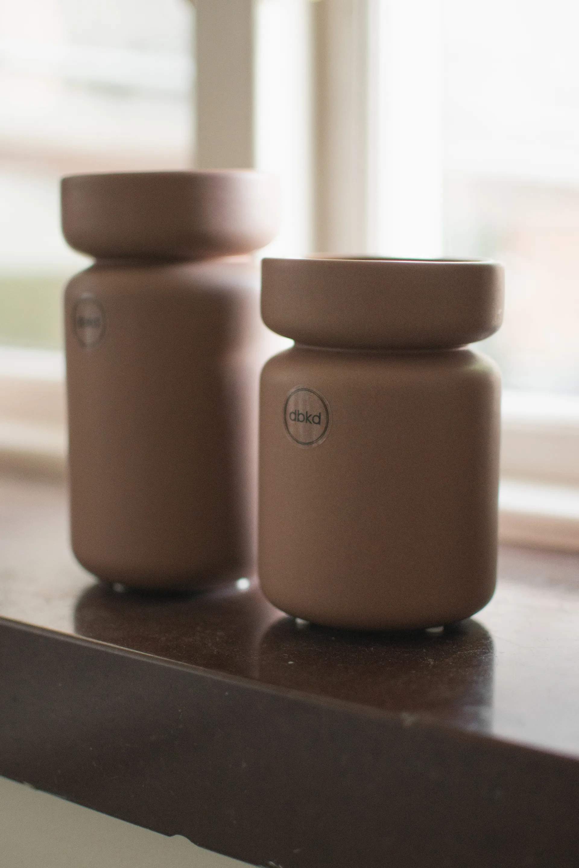 Neck krukke, Nougat, Ø8x12 cm DBKD