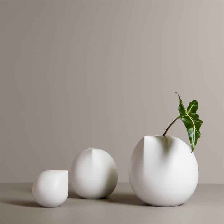 Nib vase hvit, liten DBKD