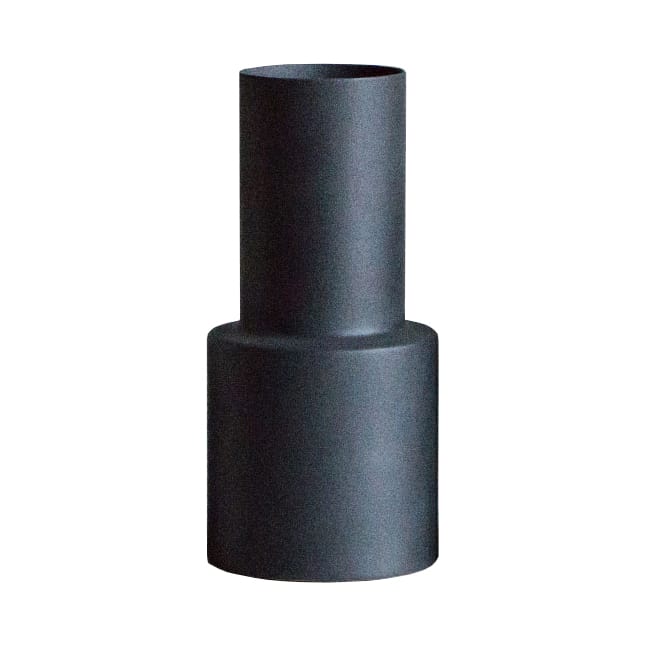 Oblong vase cast iron (svart) - large, 30 cm - DBKD