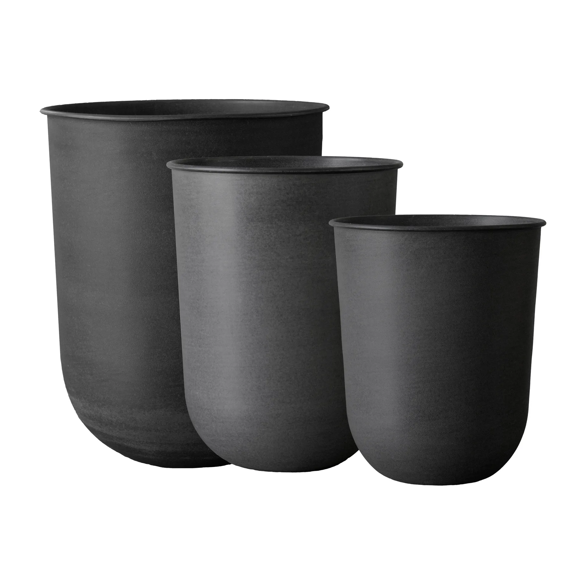 Out krukke 3 deler, Svart DBKD