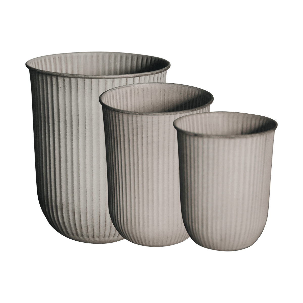 Bilde av DBKD Out stripe krukke 3 deler Beige