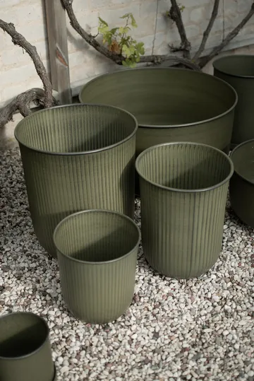 Out stripe krukke 3 deler - Green - DBKD