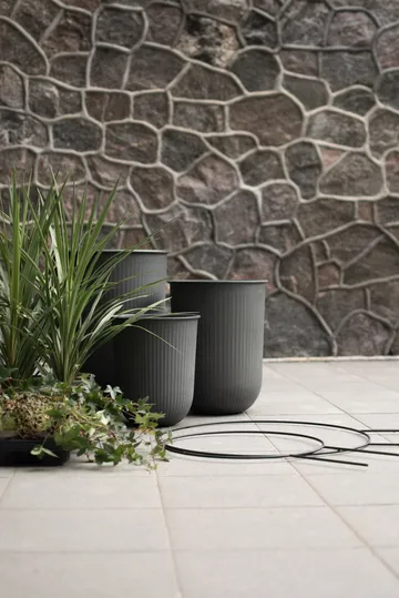 Out stripe krukke 3 deler - Svart - DBKD