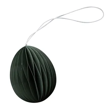 Ovoid påskepynt papir 7 cm - Moss - DBKD