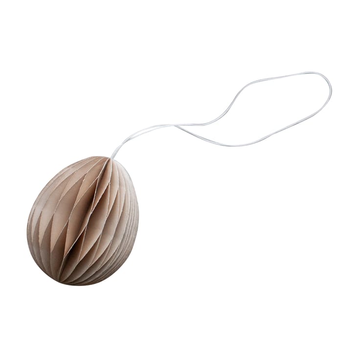 Ovoid påskepynt papir 7 cm - Sand - DBKD