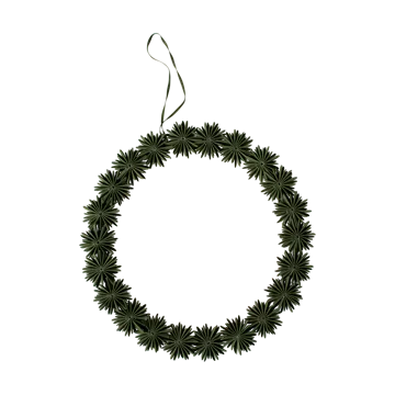 Paper flake wreath dekorasjonskrans Ø35 cm - Green - DBKD