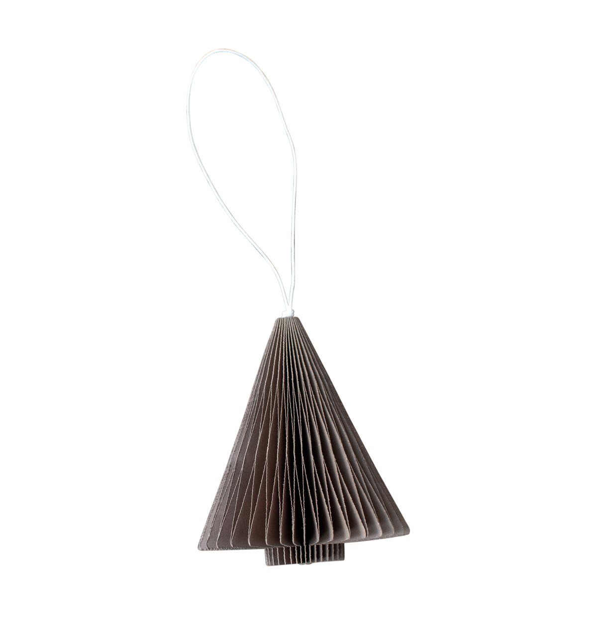 Paper Tree juletrepynt, 7 cm, brun