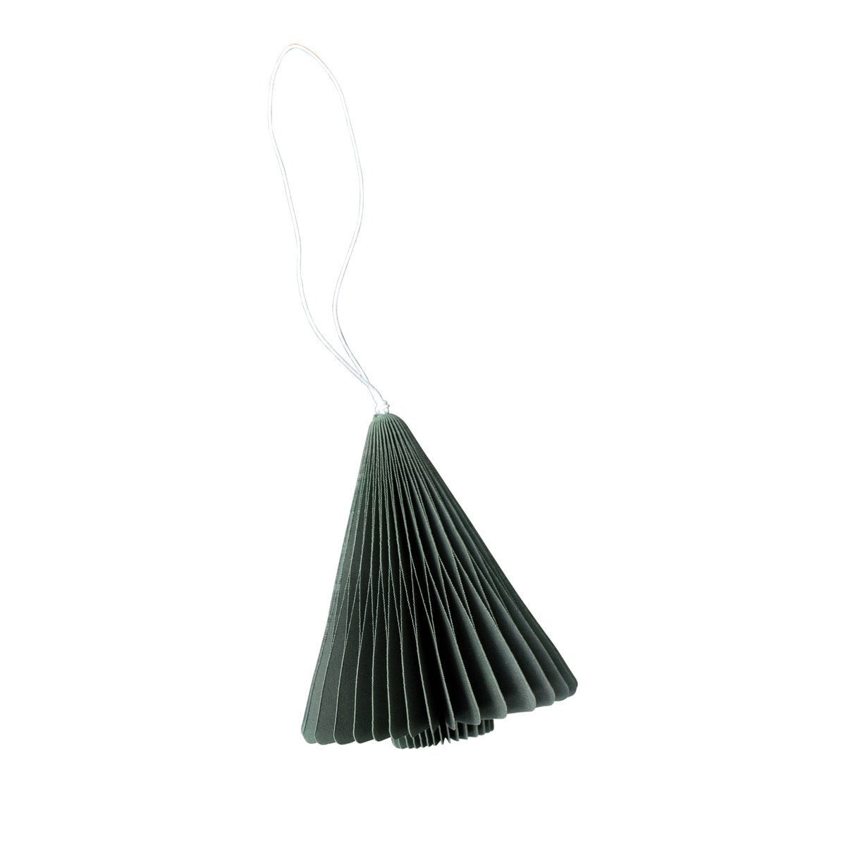 DBKD Paper Tree julepynt 7 cm Moss | Skandinavisk Design | Julepynt | Grønn