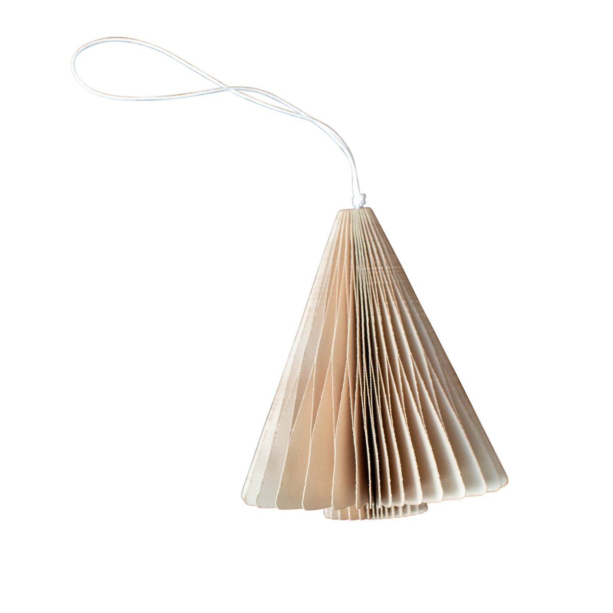 DBKD Paper Tree julepynt 7 cm Sand